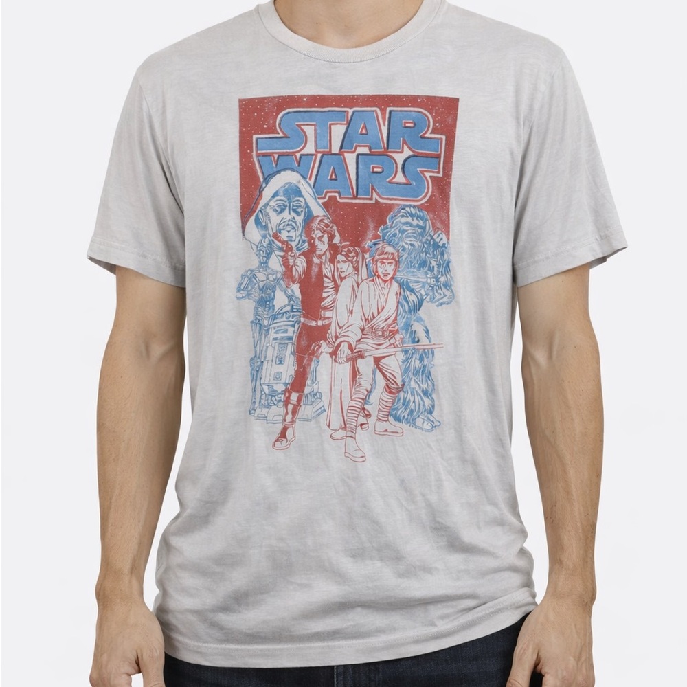 Lucky Brand Star Wars Graphic Tee - Light Gray